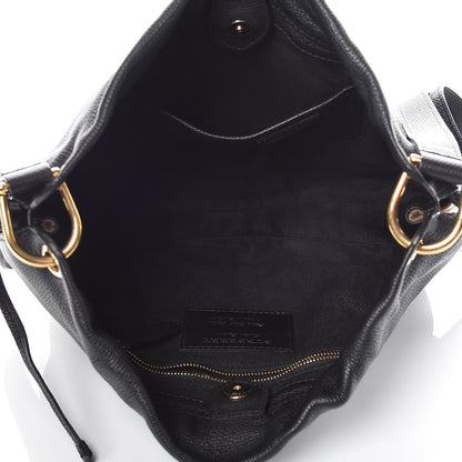 Burberry Grainy Calfskin House Check Small Bingley Black 7 of 13