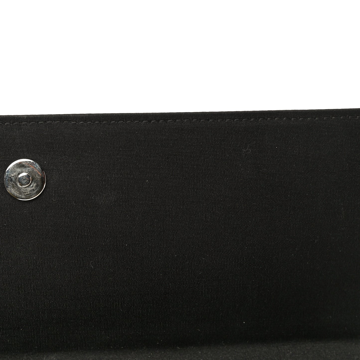 Satin Ribbon Evening Clutch Black