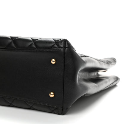 Chanel Lambskin Quilted Trendy CC Shopping Tote Black 10 of 10