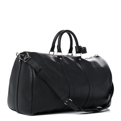Louis Vuitton Taiga Keepall Bandouliere 45 Black 2 of 11