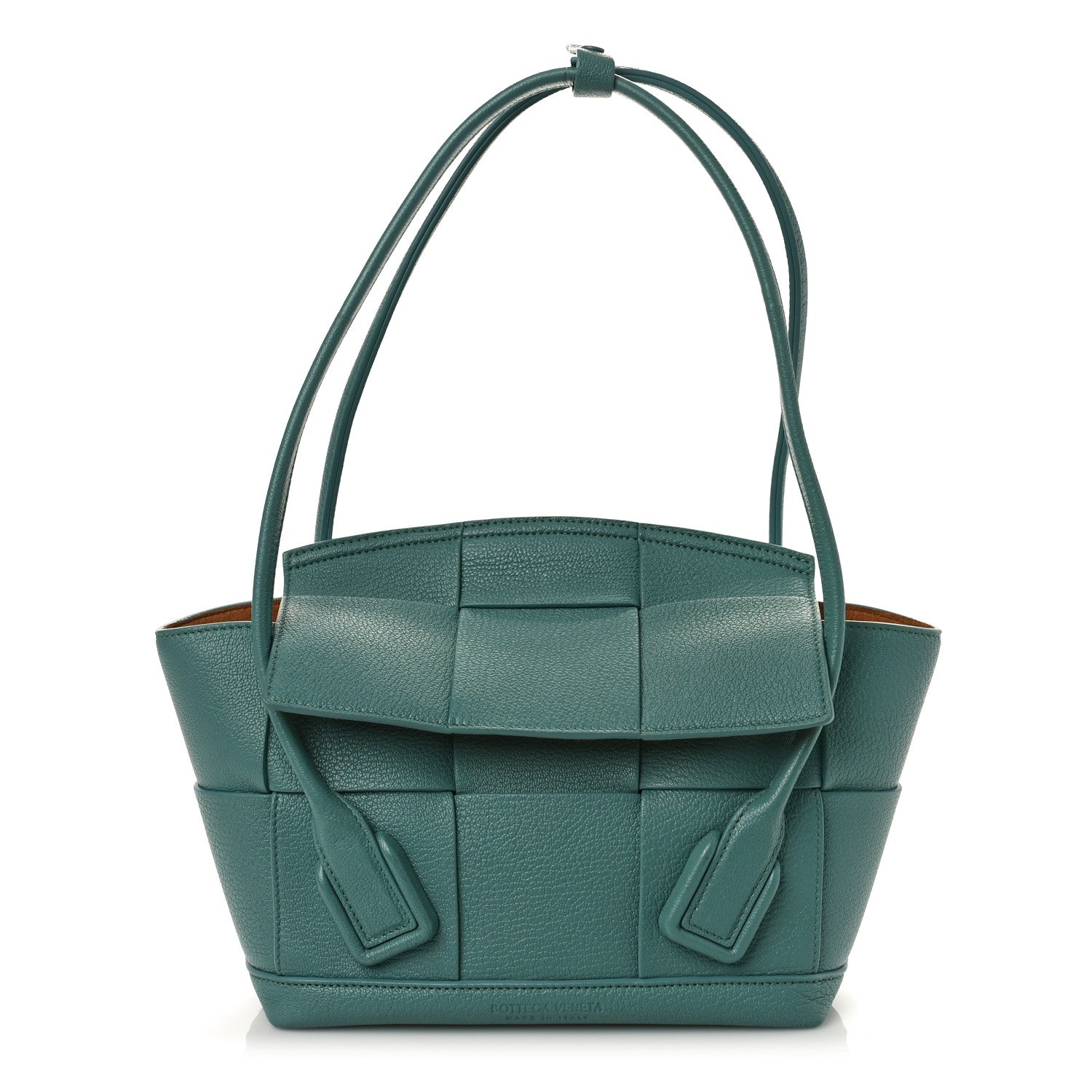 Bottega Veneta Goatskin Maxi Intrecciato Small Arco Linoleum 1 of 8