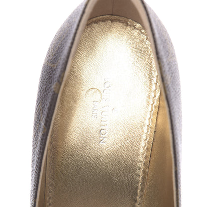 Louis Vuitton Reverse Monogram Cherie Pumps 37 6 of 8