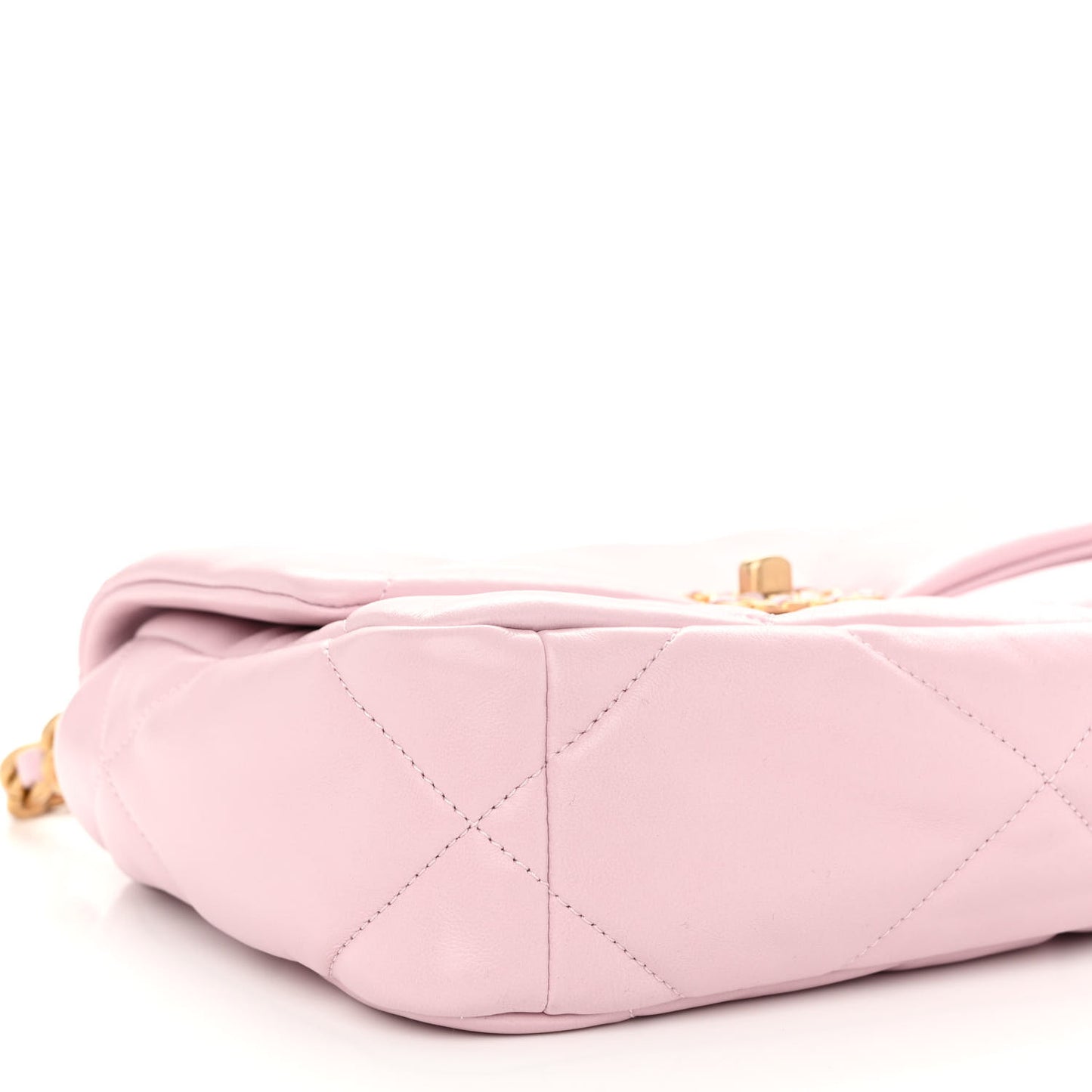 Lambskin Quilted Medium Chanel 19 Flap Light Pink