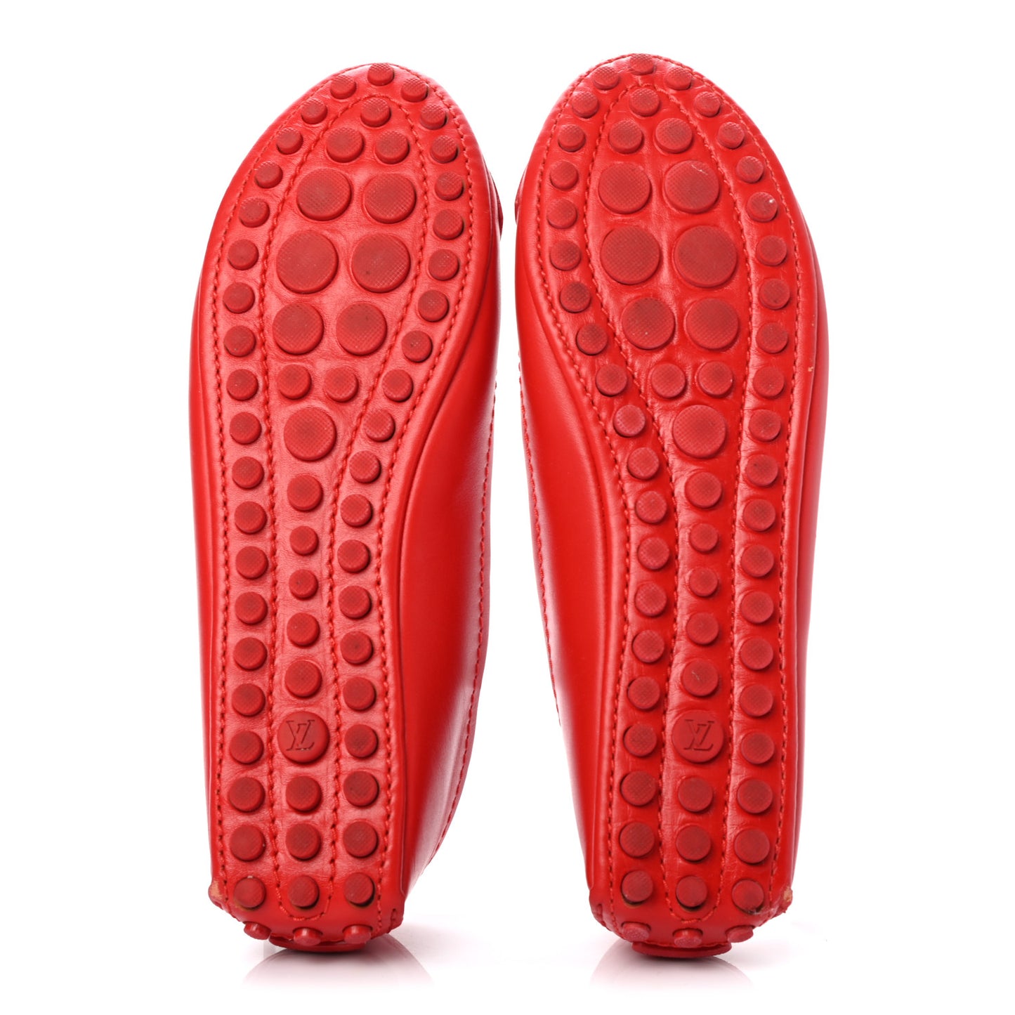 Calfskin Oxford Ballerina Flats 36 Red