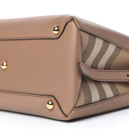 Burberry Derby Calfskin House Check Medium Camberley Dark Sand 10 of 11
