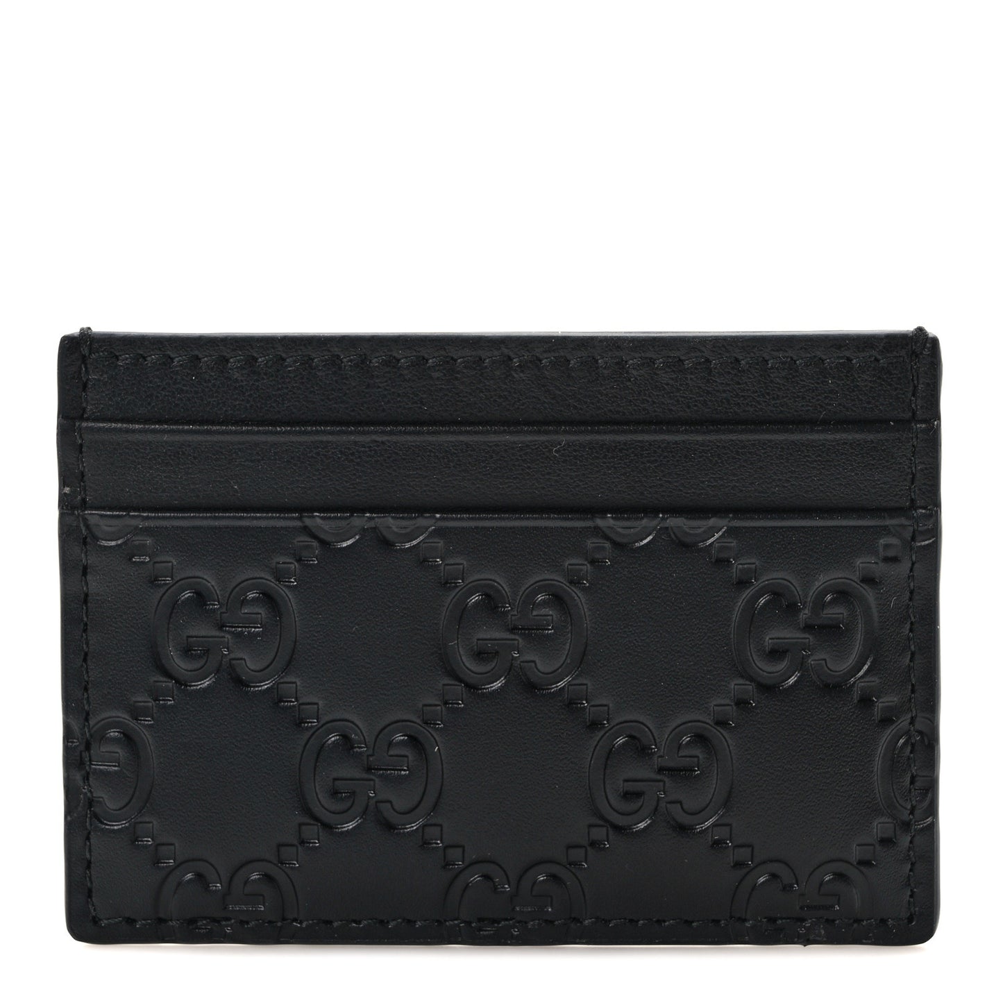 Guccissima Card Holder Black
