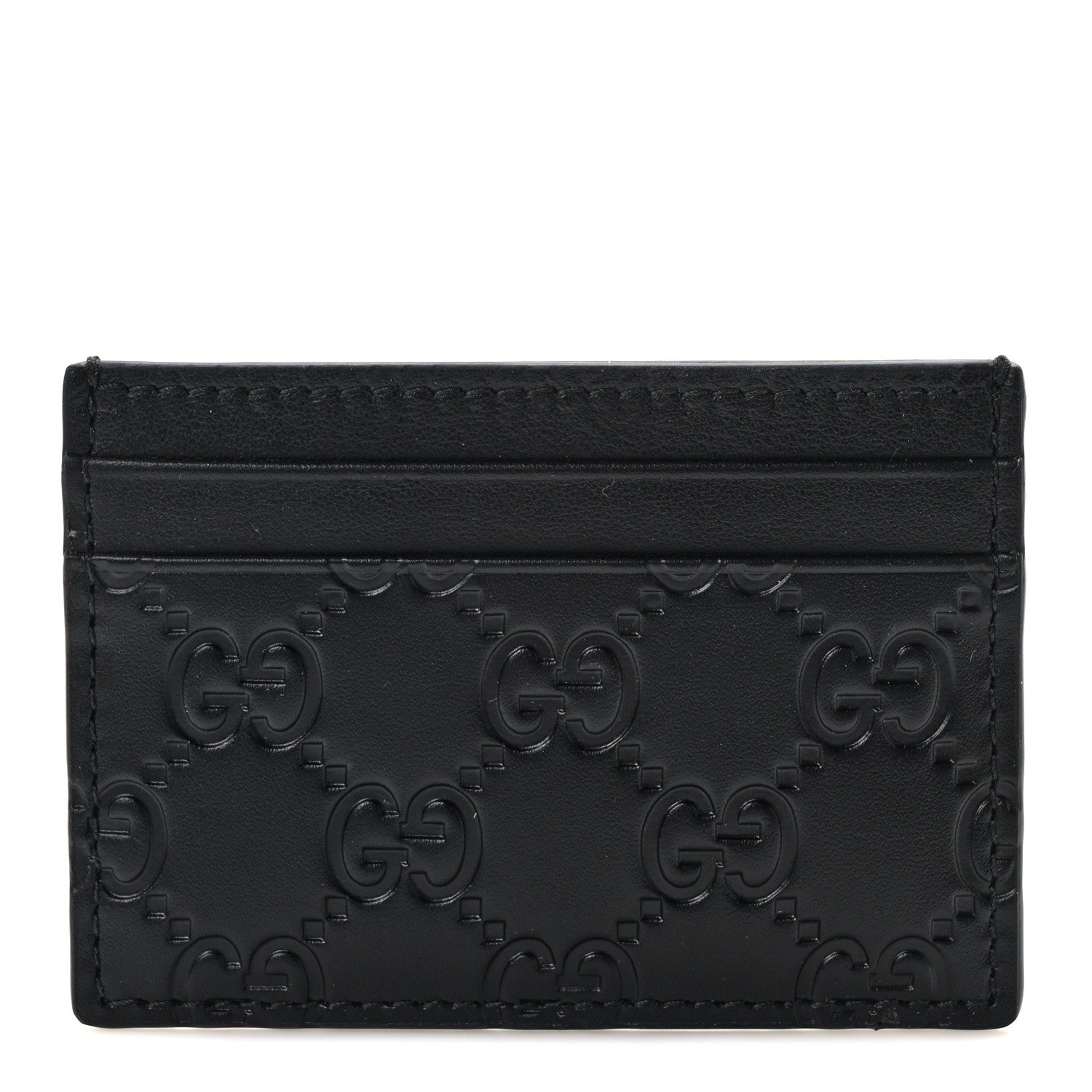 Gucci Guccissima Card Holder Black 1 of 6
