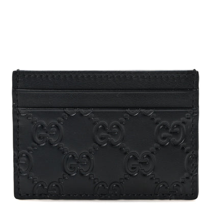 Gucci Guccissima Card Holder Black 1 of 6