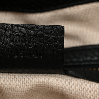 Gucci Pebbled Calfskin Medium Soho Chain Shoulder Bag Black 6 of 12