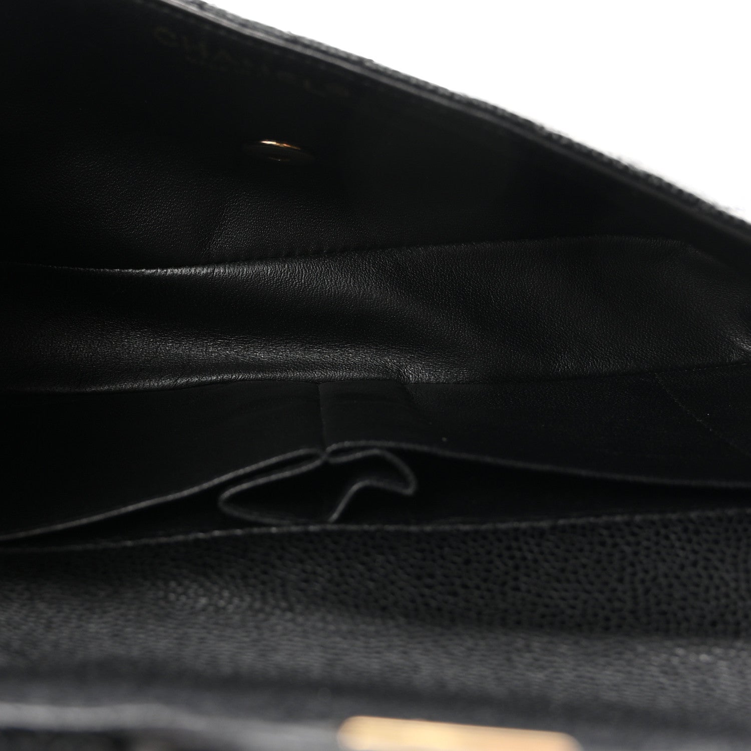 Chanel Caviar Quilted East West Flap Black Black 4 of 9