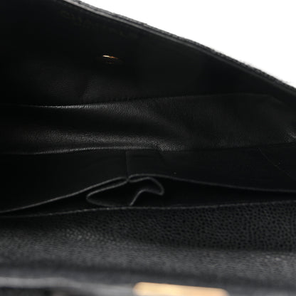 Chanel Caviar Quilted East West Flap Black Black 4 of 9