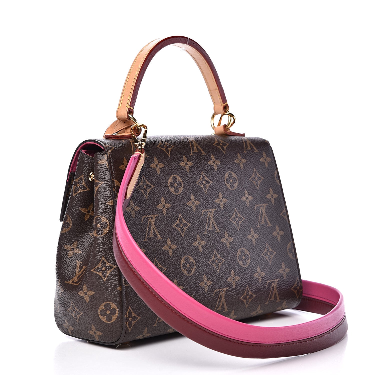 Louis Vuitton Monogram Cluny BB Bordeaux Fuchsia 2 of 13