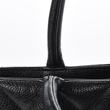 Chanel Caviar Quilted Medallion Tote Black 13 of 20