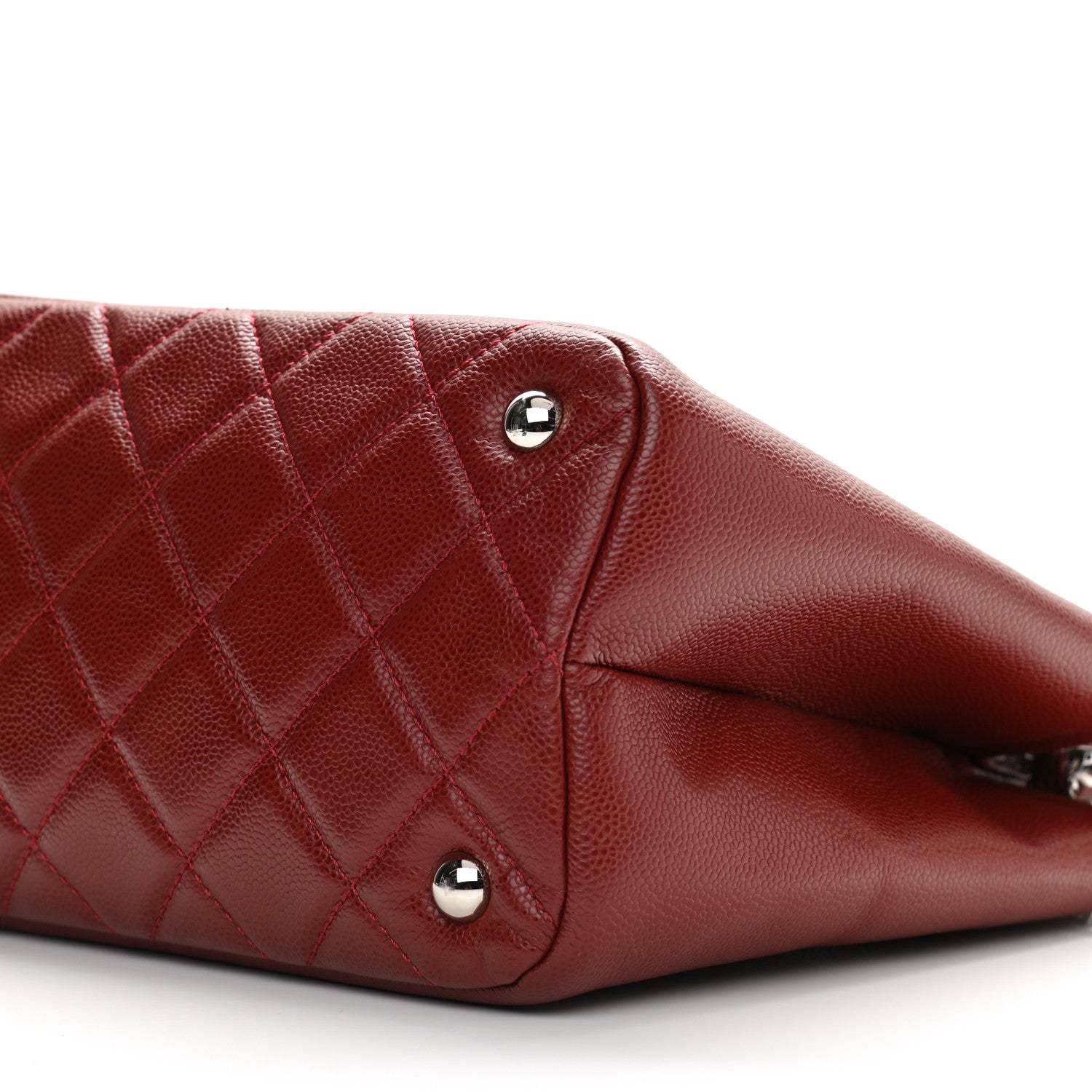 Chanel Caviar Quilted Large Timeless CC Soft Tote Dark Red 10 of 11