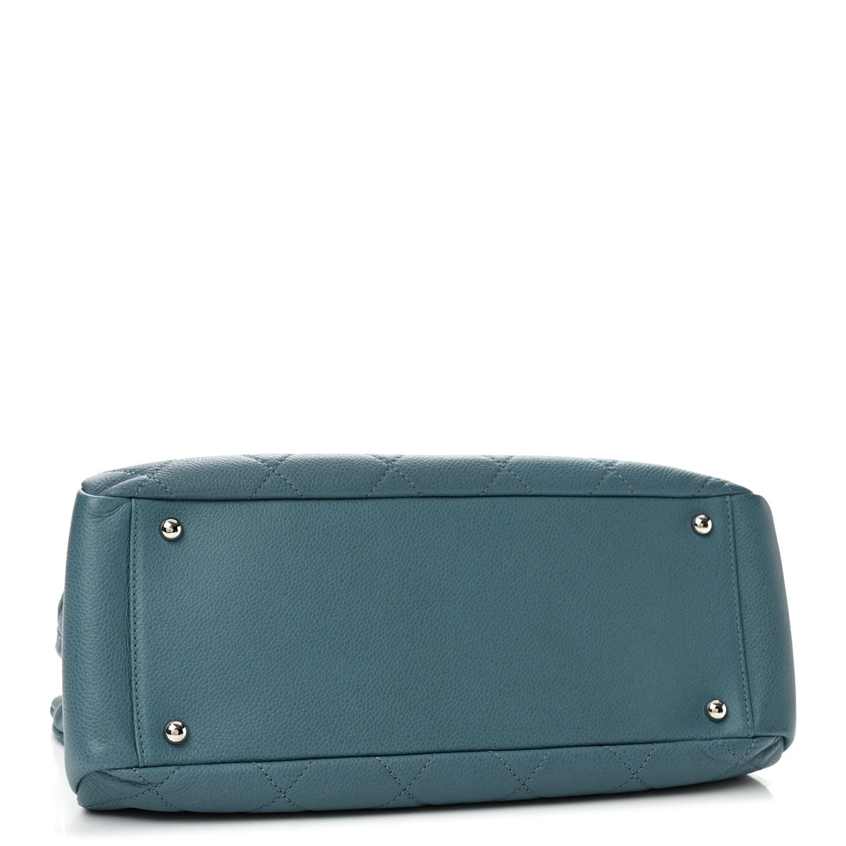Caviar Quilted CC Timeless Soft Tote Blue