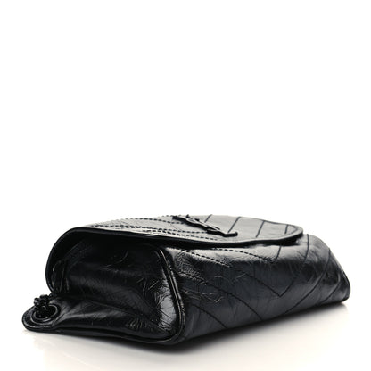 Saint Laurent Crinkled Calfskin Matelasse Monogram Niki Body Bag Black 4 of 6