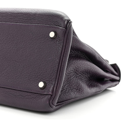 Hermes Taurillon Clemence Kelly Retourne 35 Raisin 8 of 18