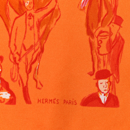 Hermes Silk Paddock Pocket Square 2 of 5