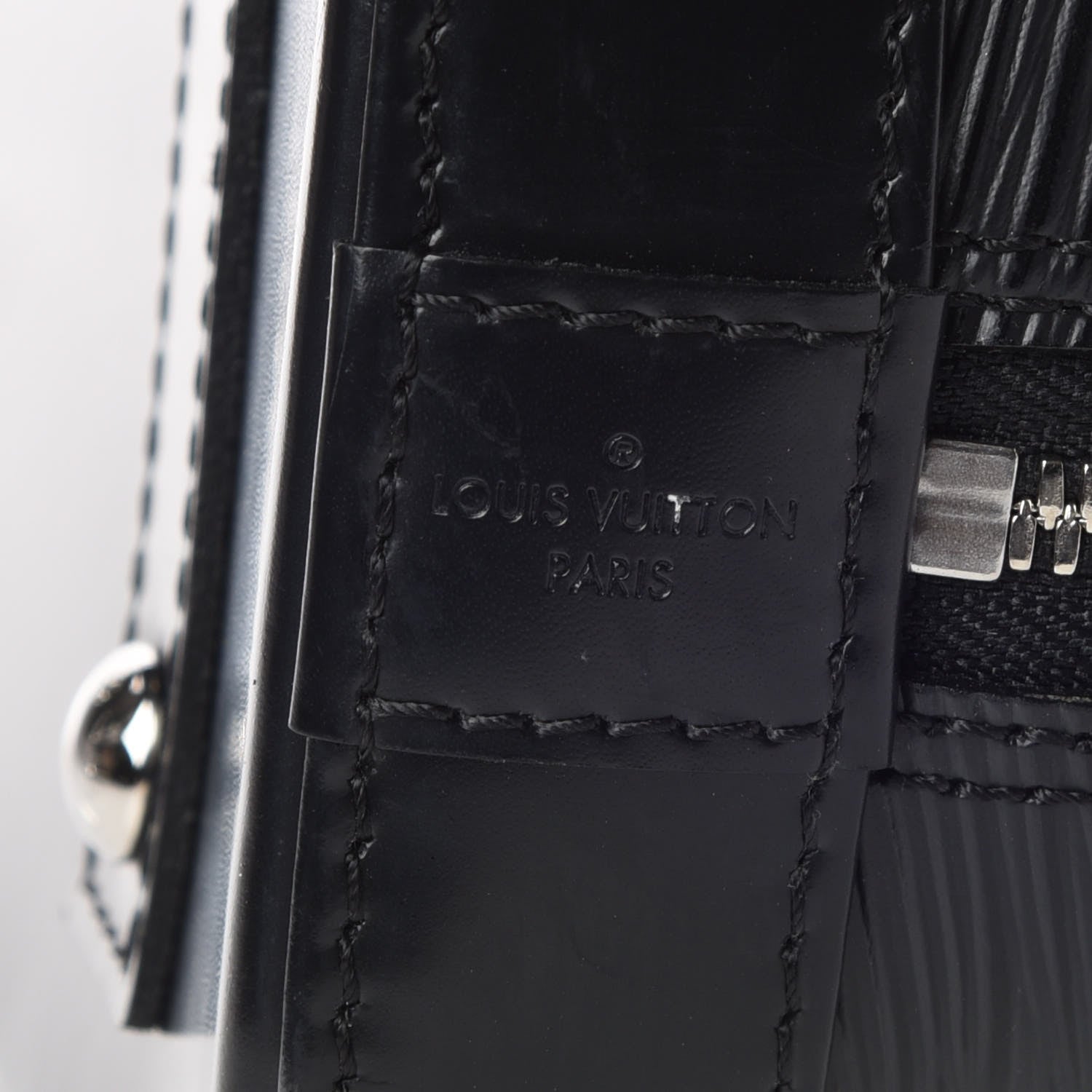 Louis Vuitton Epi Alma BB Black 8 of 10
