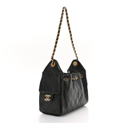 Chanel Caviar Quilted Mini Chanel 25 Handbag Black 3 of 10