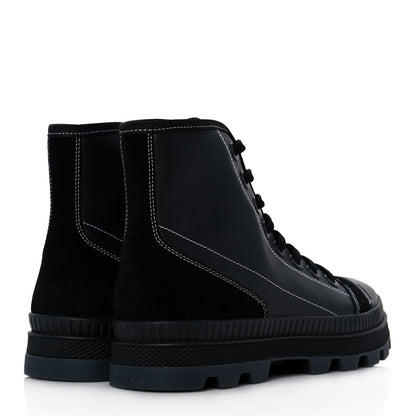 Jimmy Choo Nappa Crosta Suede Nord Combat Boots 43 Black 4 of 8