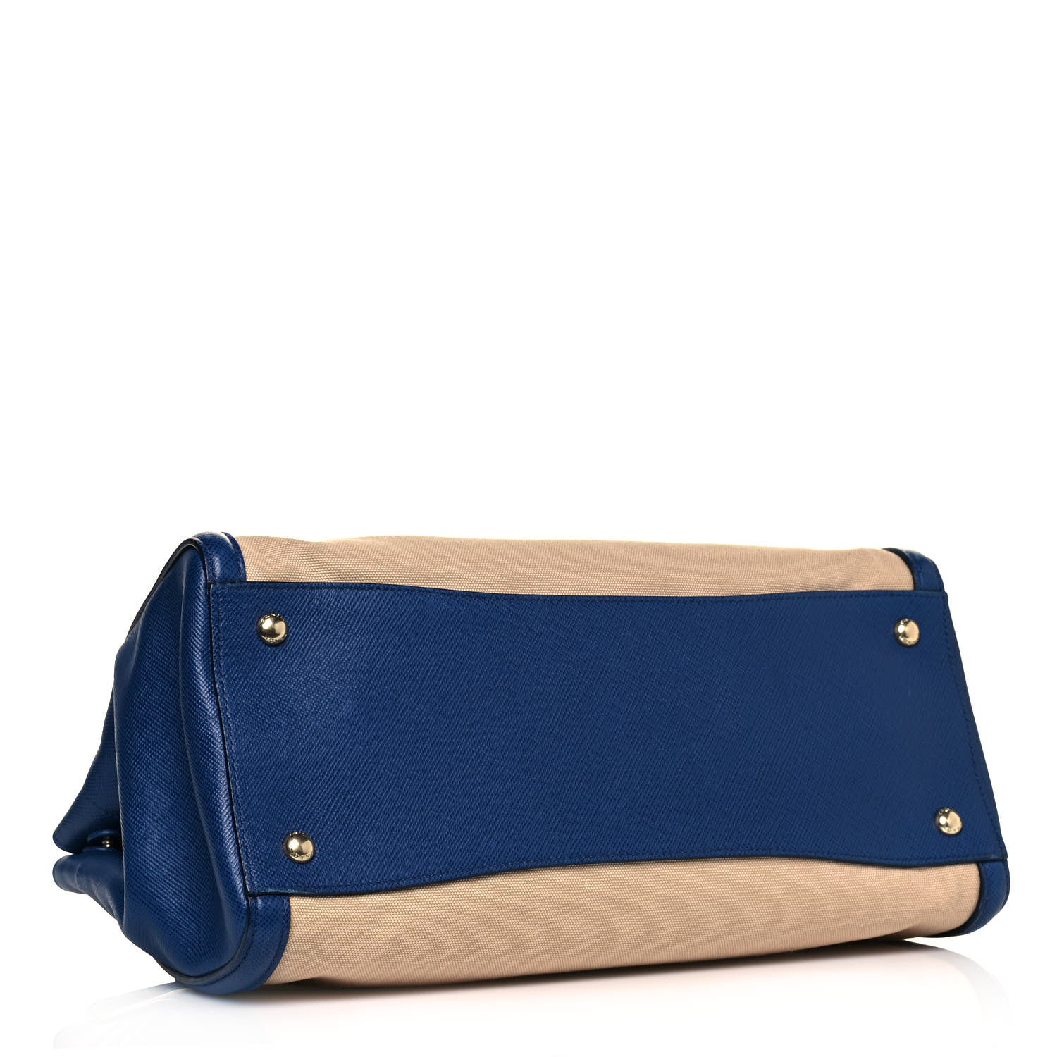 Prada Canapa Saffiano Cuir Tote Corda Bluette 3 of 9