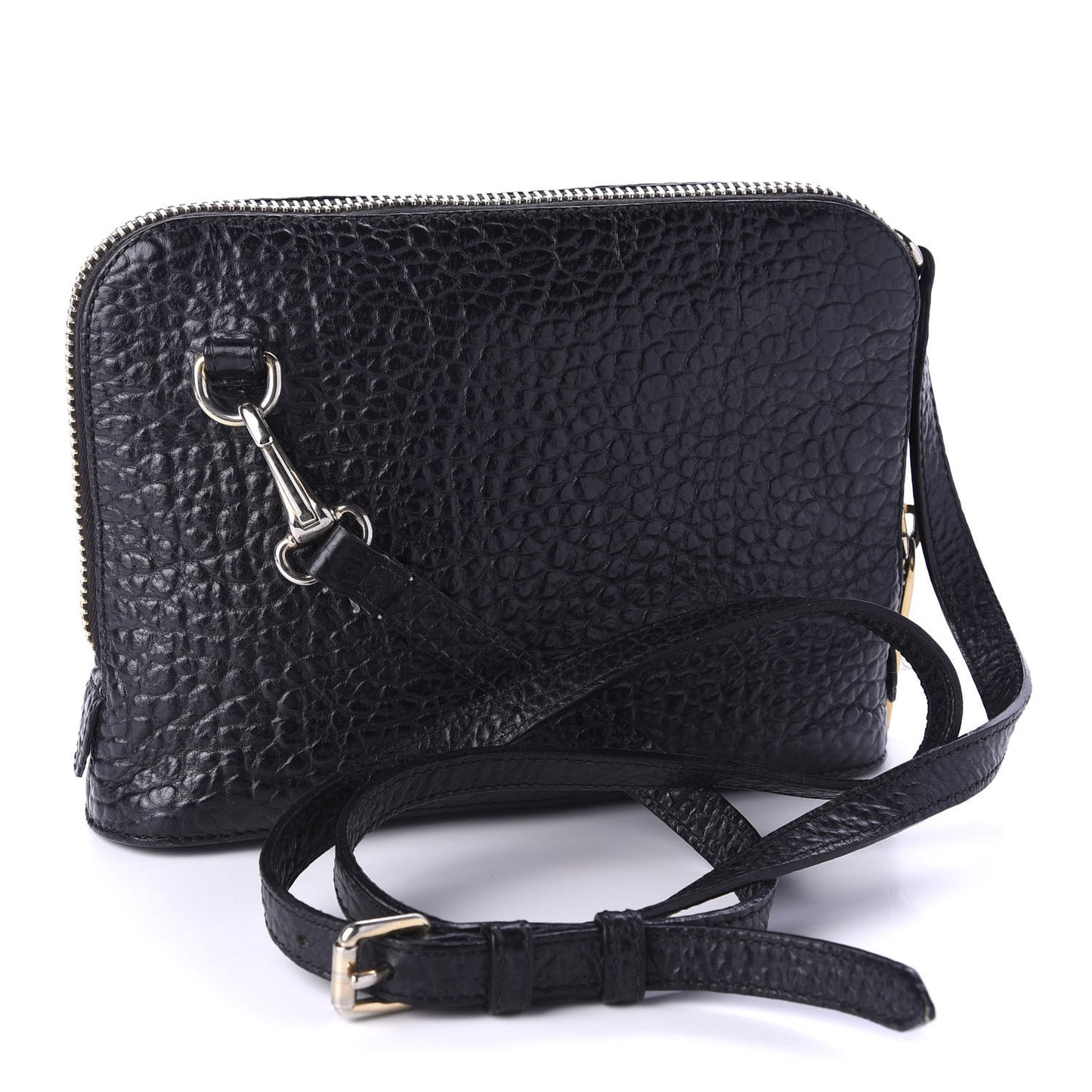 Heritage Grain Small Harrogate Crossbody Bag Black