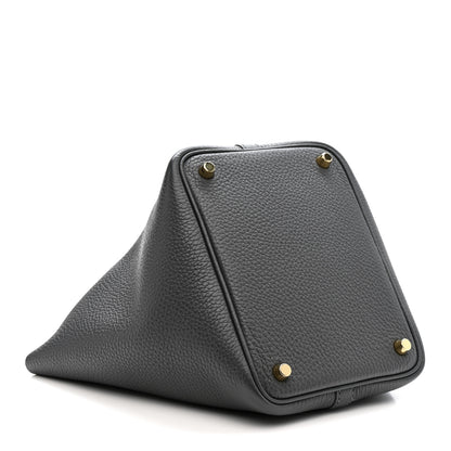 Hermes Taurillon Maurice Picotin Lock 18 PM Gris Misty 4 of 11