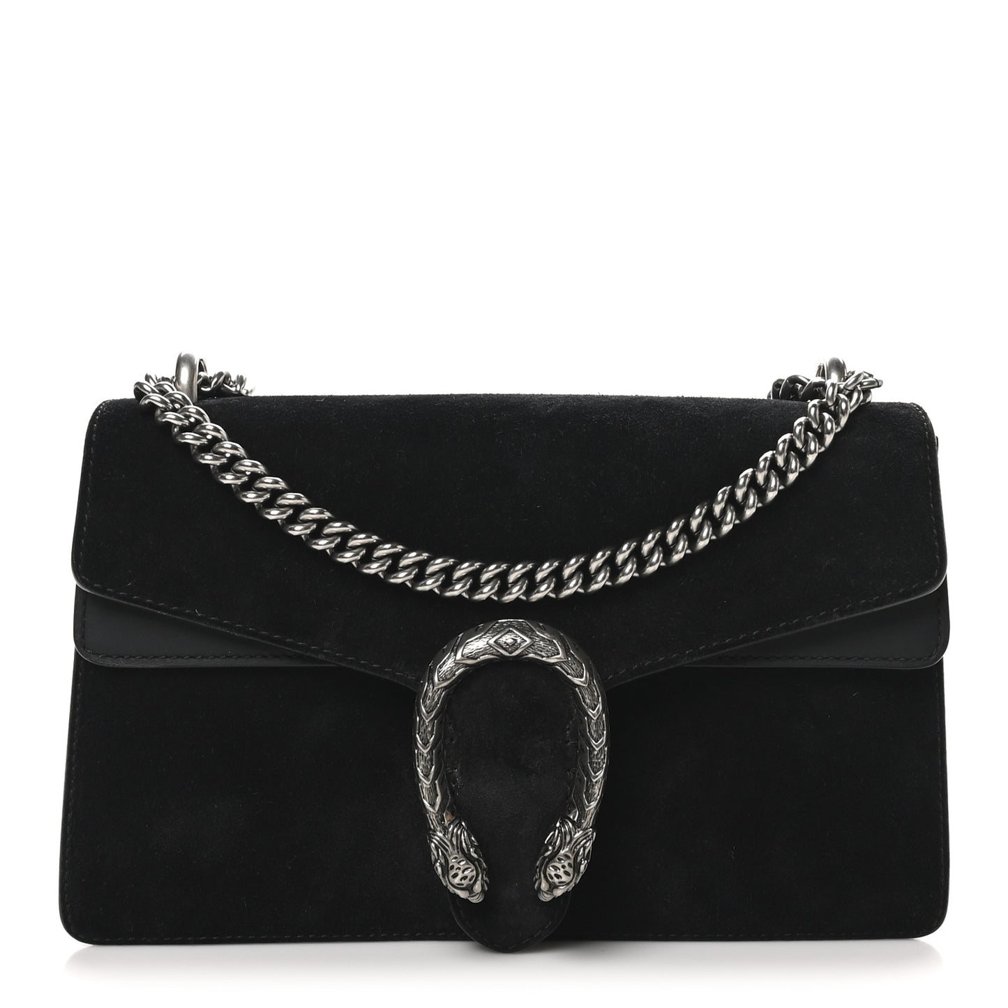 Suede Small Dionysus Shoulder Bag Black