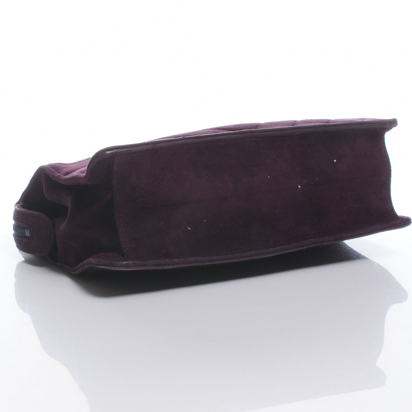 Suede Chevron Shoulder Bag Purple