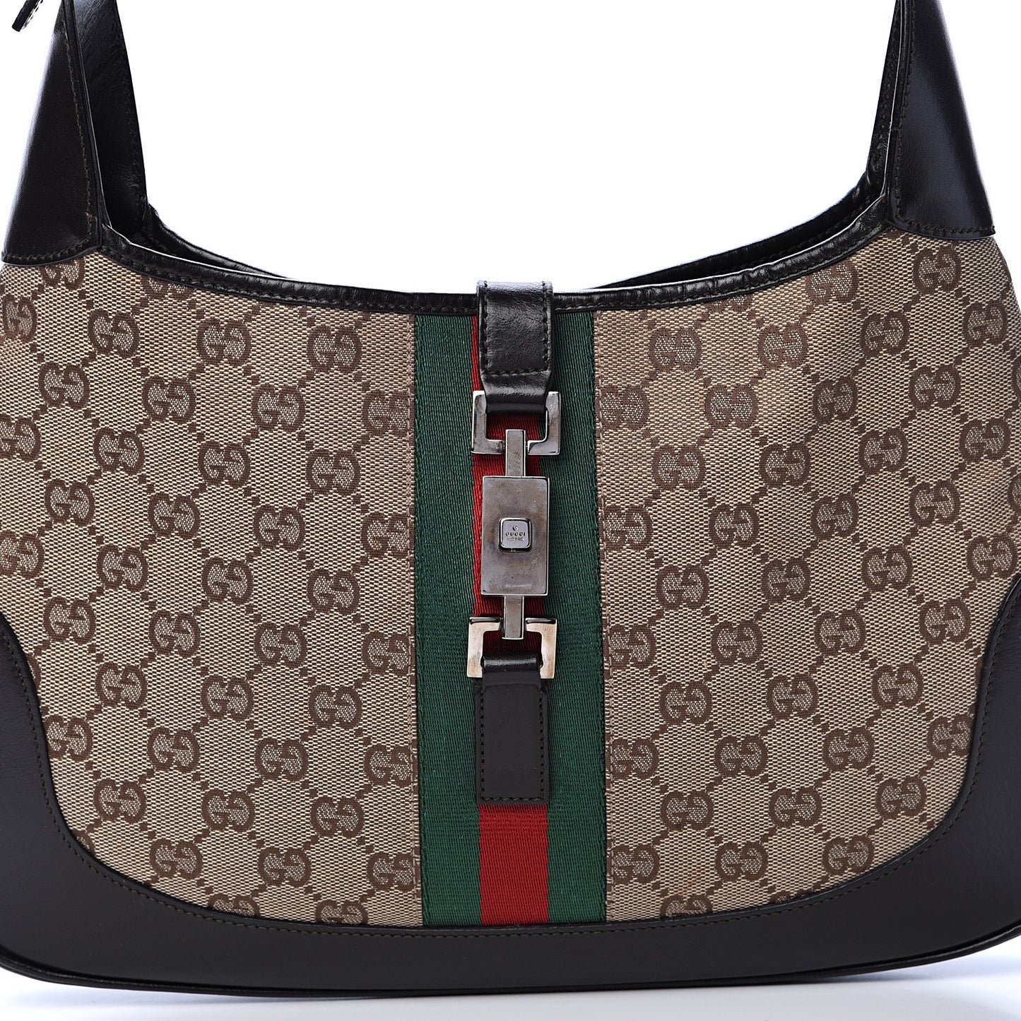Monogram Web Jackie O Hobo Dark Brown
