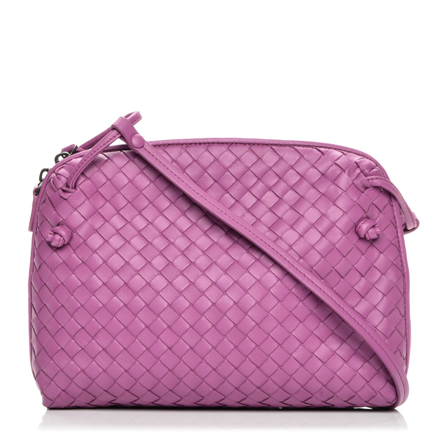 Bottega Veneta Nappa Intrecciato Pillow Crossbody Messenger Peony 1 of 7
