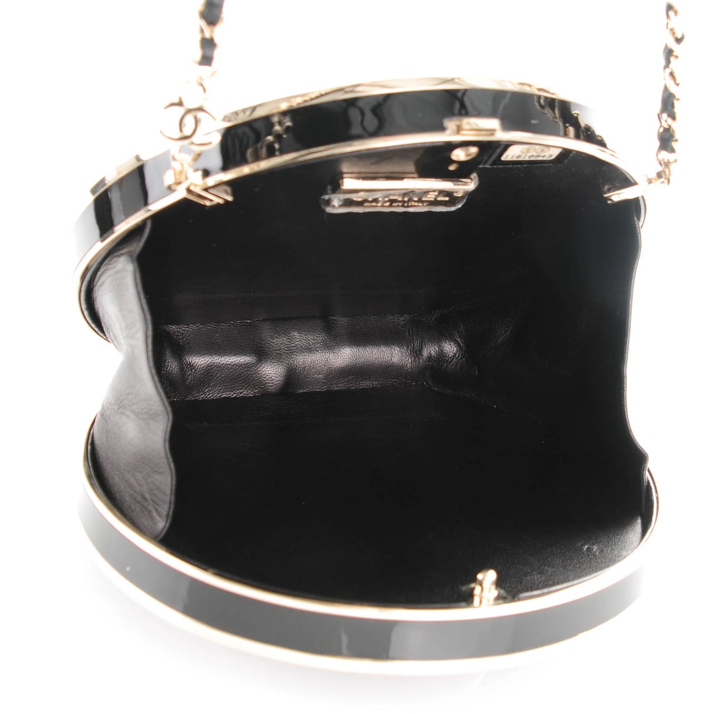 Perspex Gripoix Minaudiere Clutch Black