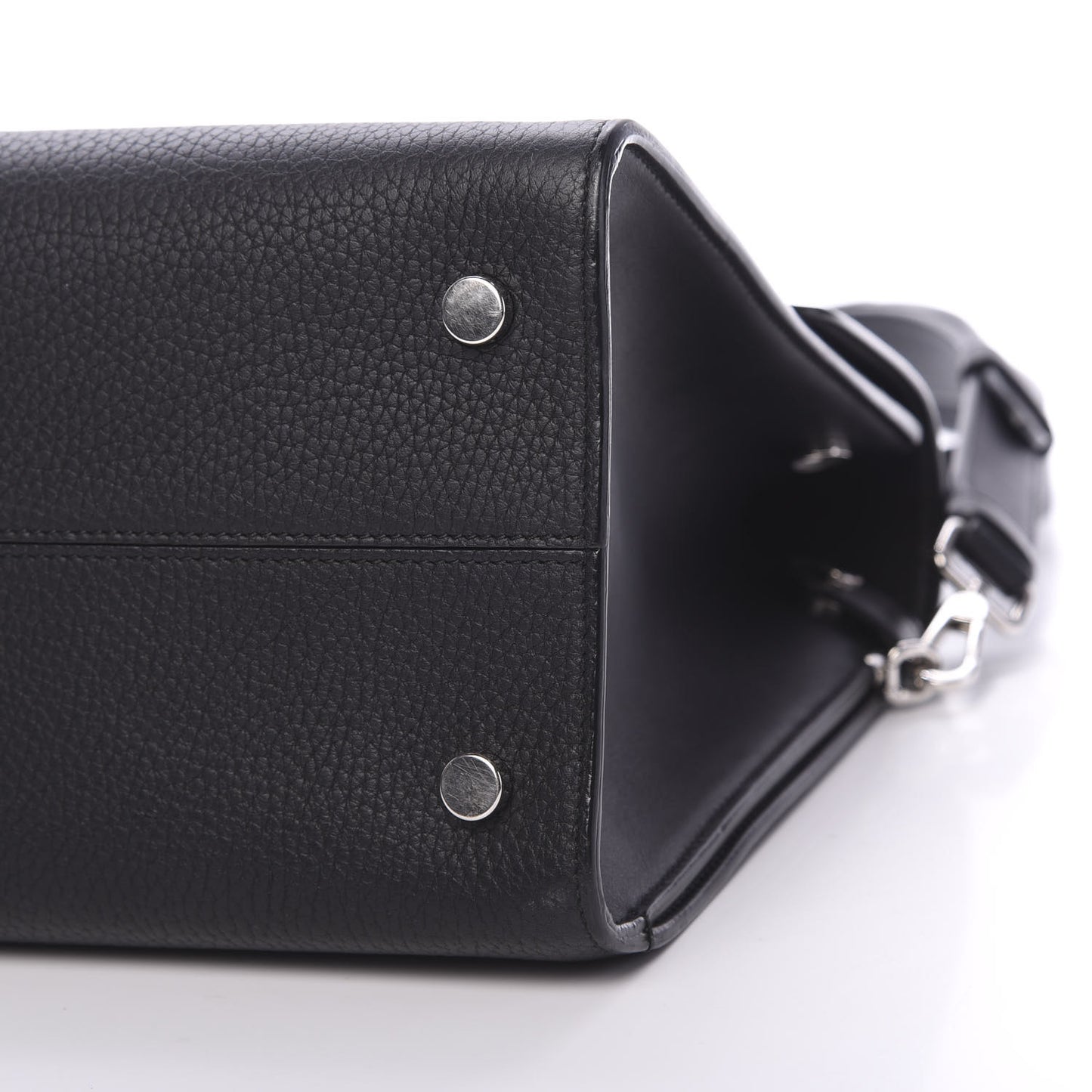 Grained Calfskin Medium Diorever Flap Black