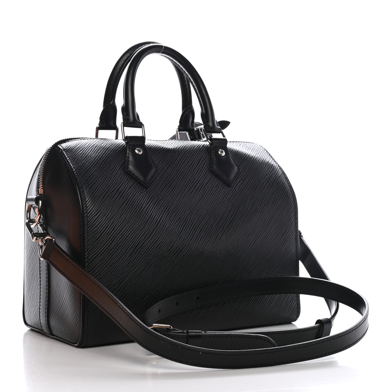 Louis Vuitton Epi Speedy Bandouliere 25 Black 3 of 8