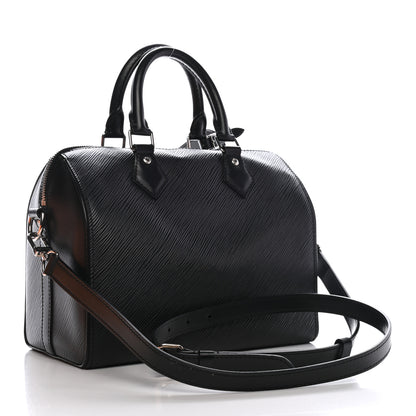 Louis Vuitton Epi Speedy Bandouliere 25 Black 3 of 8