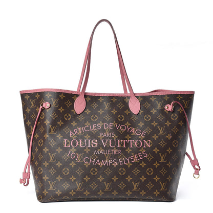 Louis Vuitton Monogram Articles de Voyage Ikat Neverfull GM Rose Velours 1 of 16