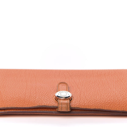 Hermes Togo Dogon Duo Wallet Orange 9 of 15