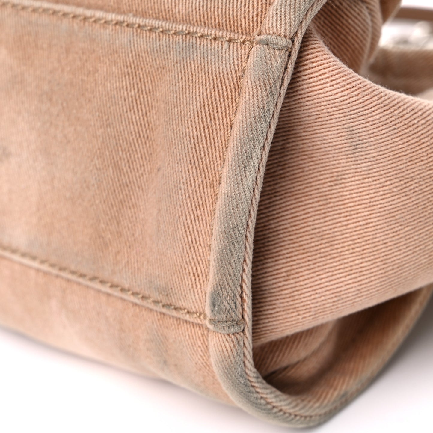 Canvas Sequin Small Deauville Tote Ecru