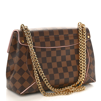 Louis Vuitton Damier Ebene Caissa Clutch Rose Ballerine 2 of 9