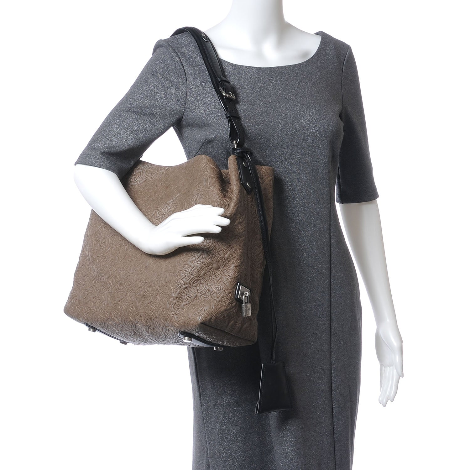 Louis Vuitton Monogram Lambskin Antheia Hobo PM Fumee 2 of 8