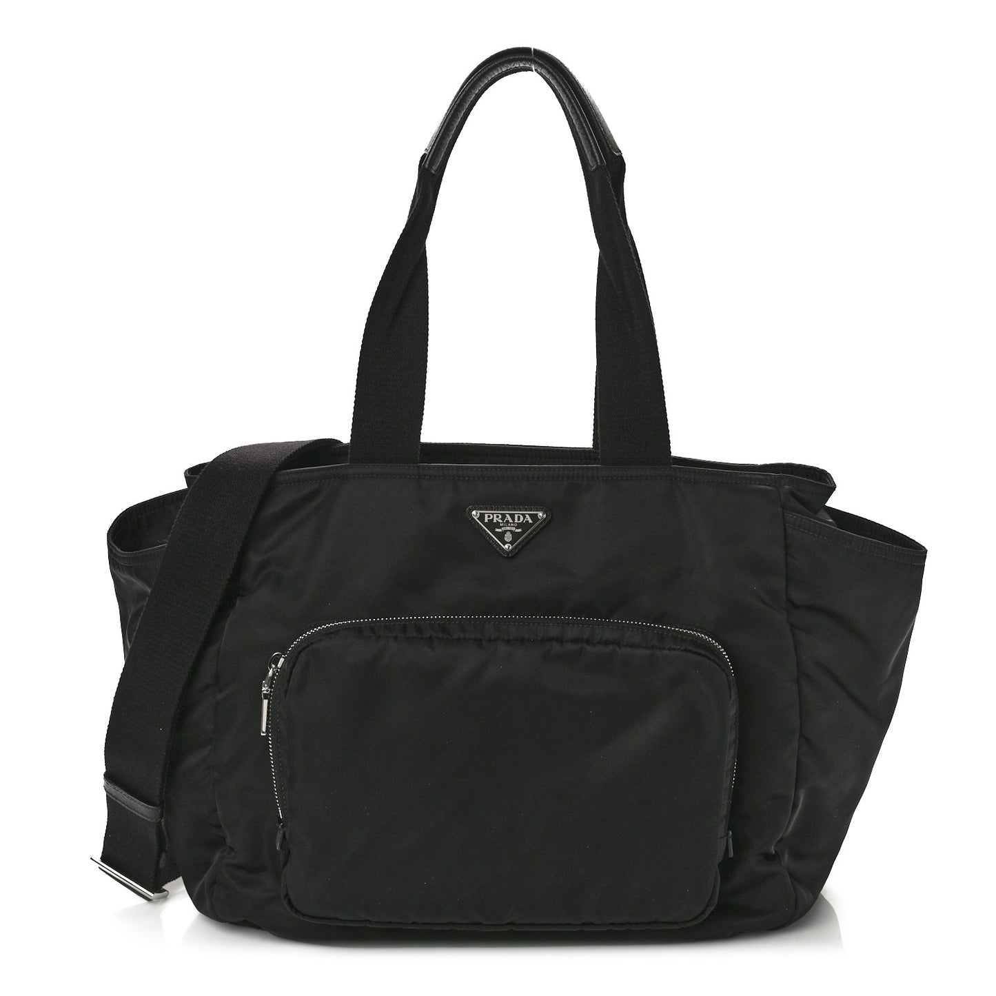 Nylon Vela Baby Bag Black
