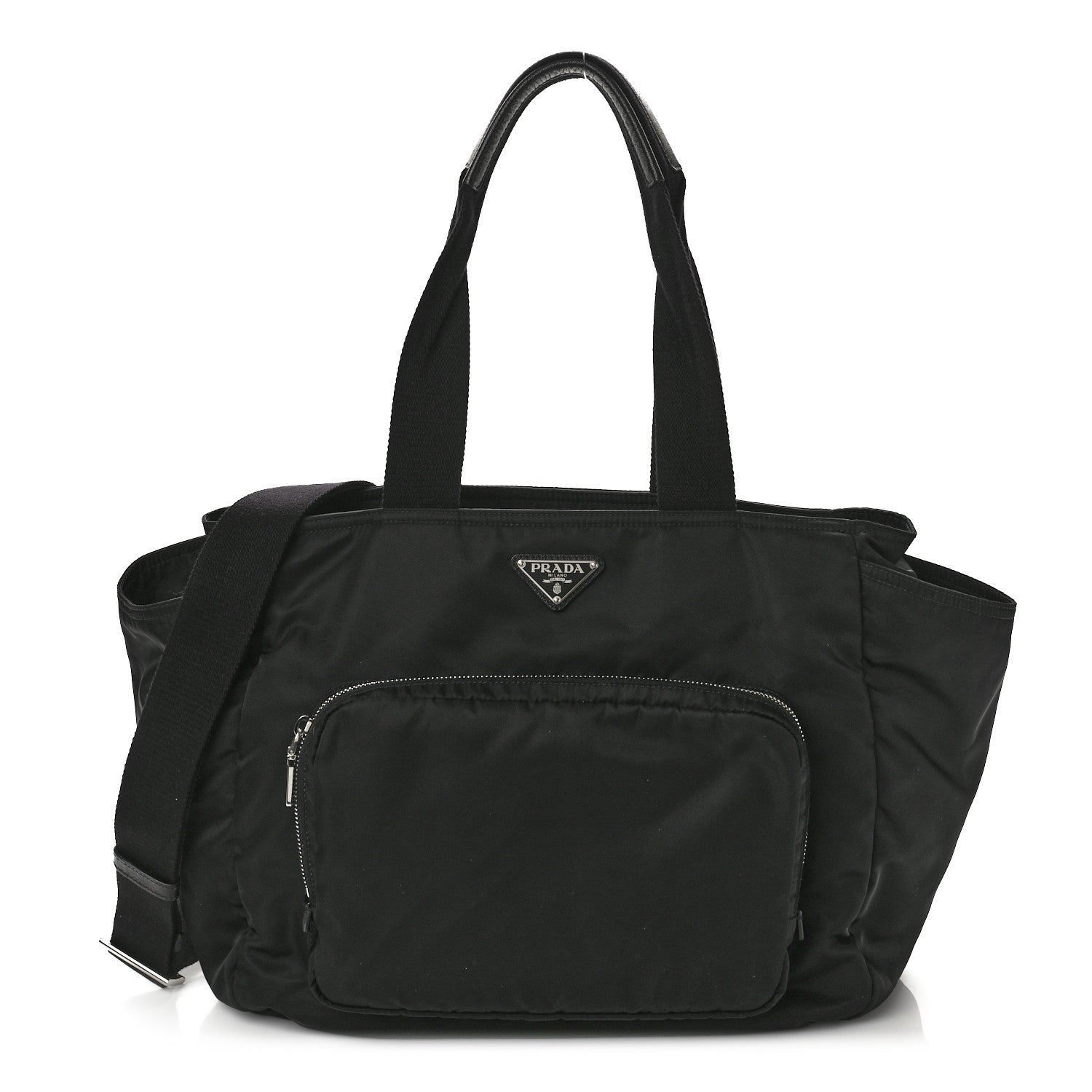 Prada Nylon Vela Baby Bag Black 1 of 12