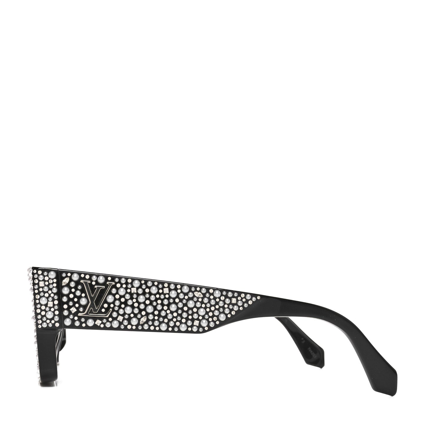 Acetate LV Clash Pearls & Strass Sunglasses Z2396W Black