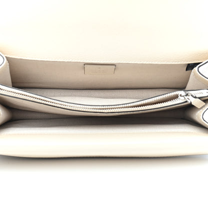 Gucci Textured Calfskin Crystal Small Dionysus Shoulder Bag Mystic White 5 of 9
