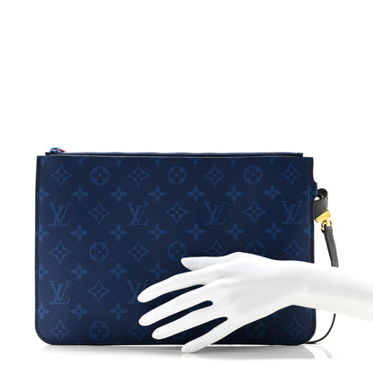 Louis Vuitton Monogram Cabas Light Pochette Pacific Blue 2 of 8