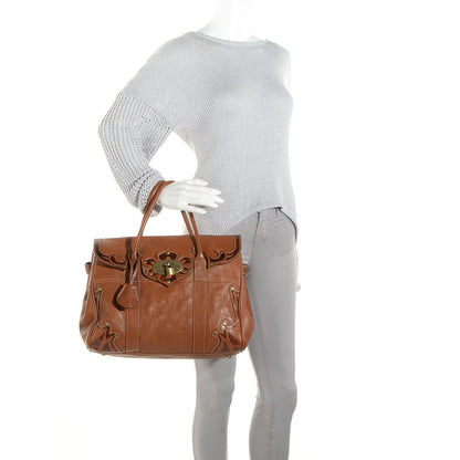 Mulberry Grained Calfskin Tooled Darwin Bayswater Oak 2 of 15