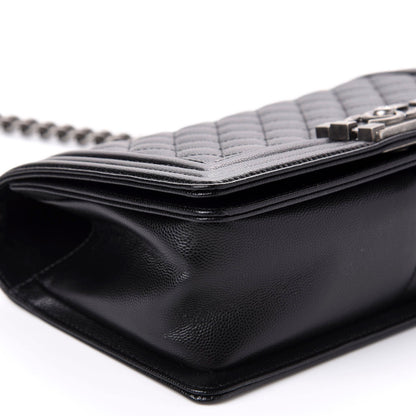 Chanel Caviar Quilted Medium Boy Flap Black 7 of 11
