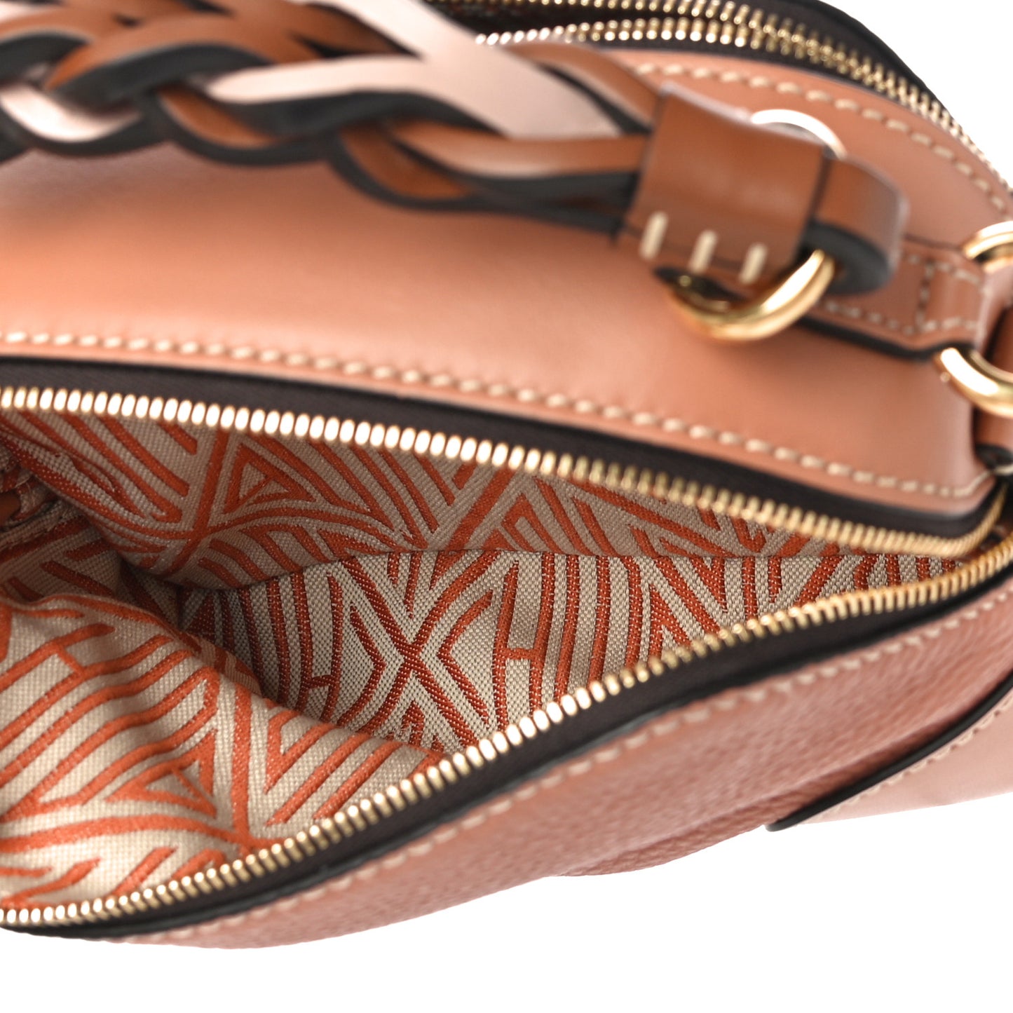 Calfskin Mini Daria Chain Bag Camel