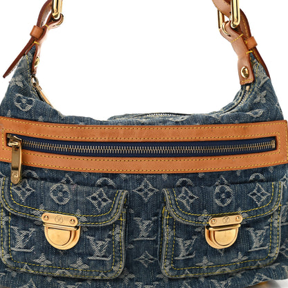 Louis Vuitton Monogram Denim Baggy PM Blue 8 of 17